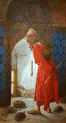 Osman Hamdy Bey The Tortoise Trainer oil